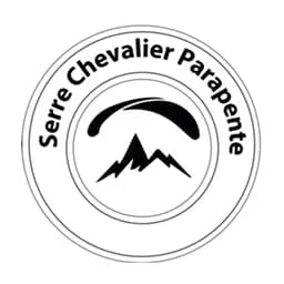 Logo Serre Chevalier Parapente Blanc